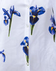 Silky satin dress Fleur-de-lis