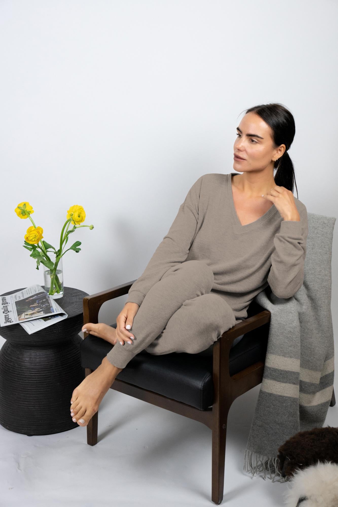 Cozy V-neck top
