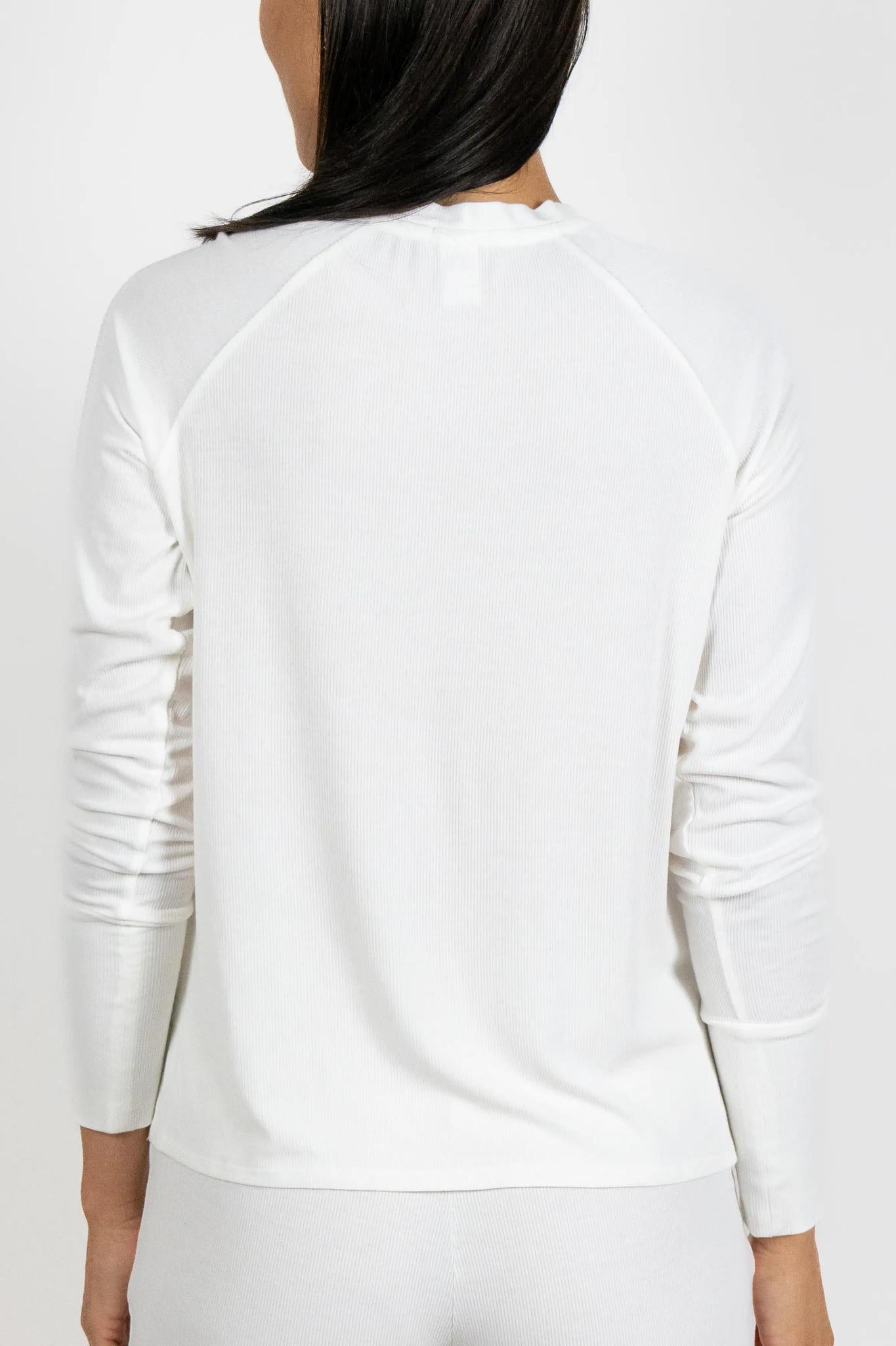 Ribbed Long Sleeve Short Set