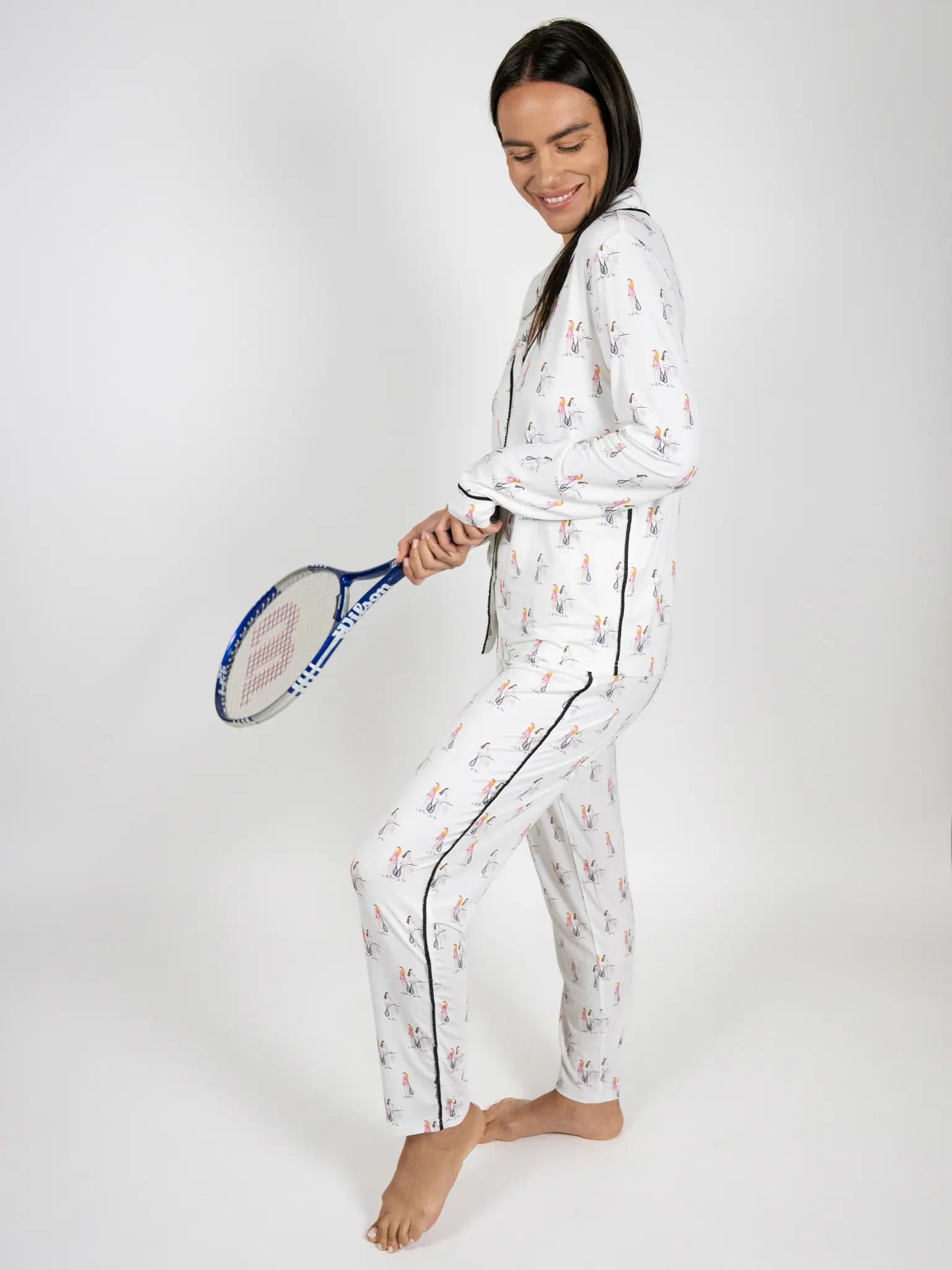 Jolene long printed pajama set