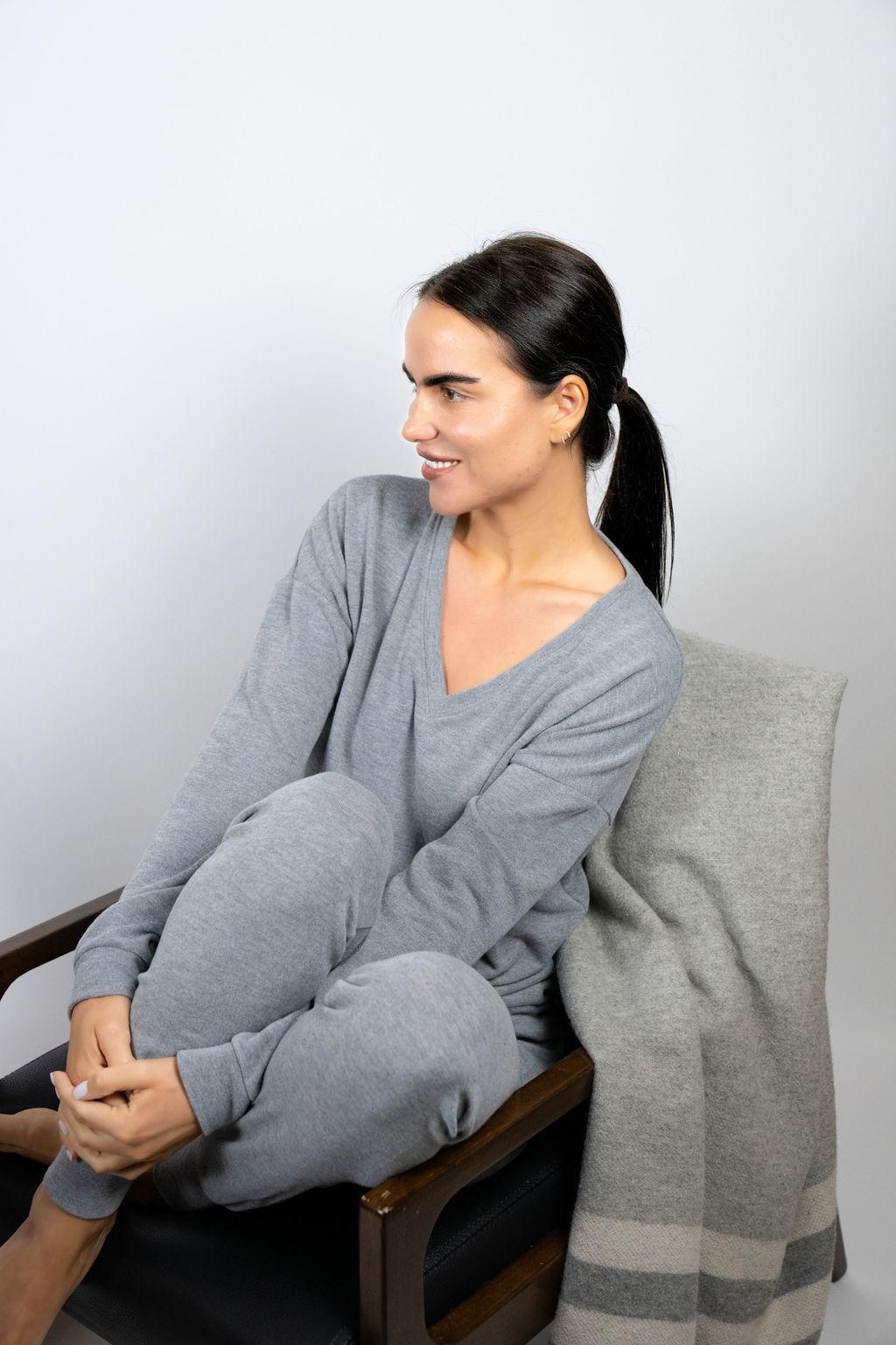 Cozy V-neck top