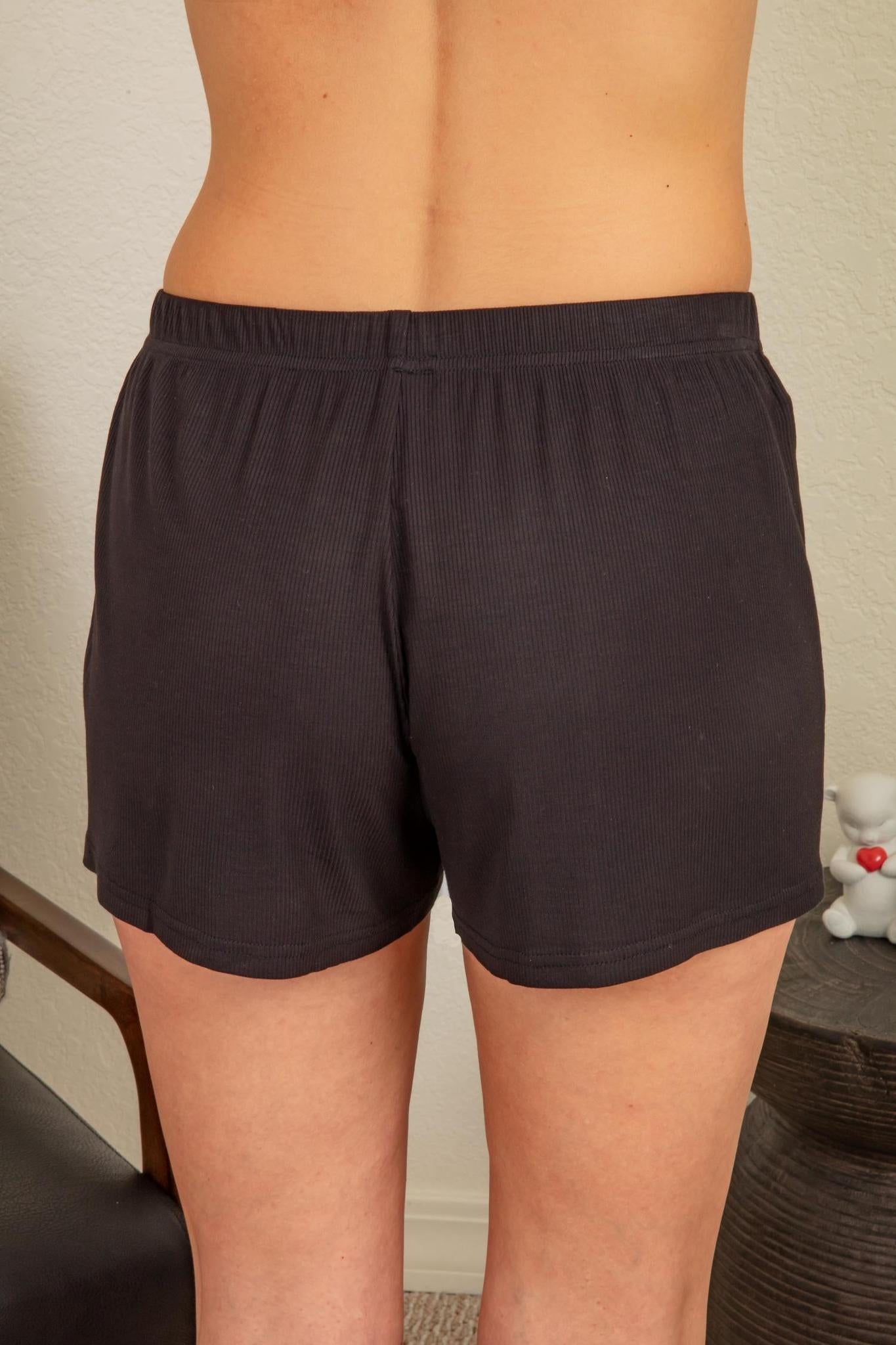 Ribbed shorts