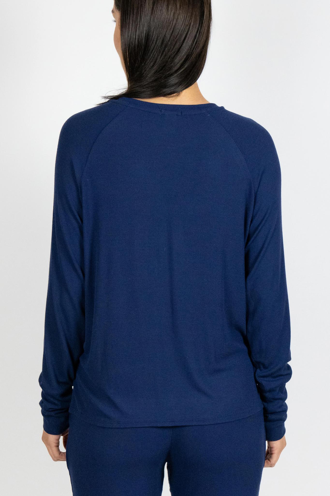 Ribbed long sleeve top
