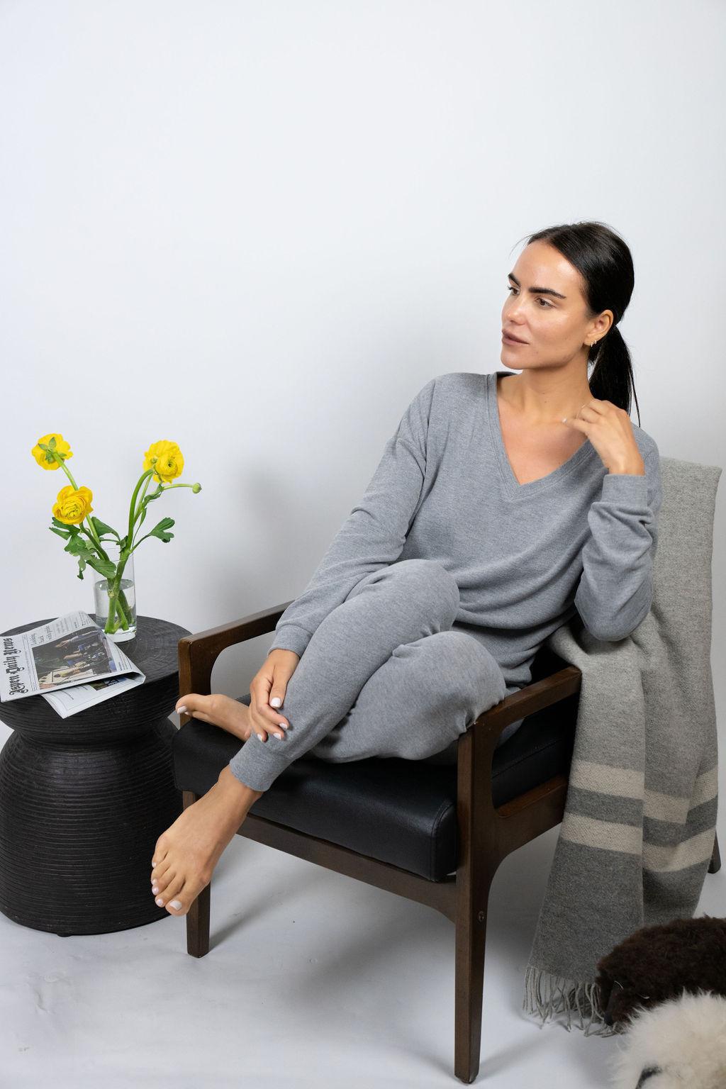 Cozy V-neck top