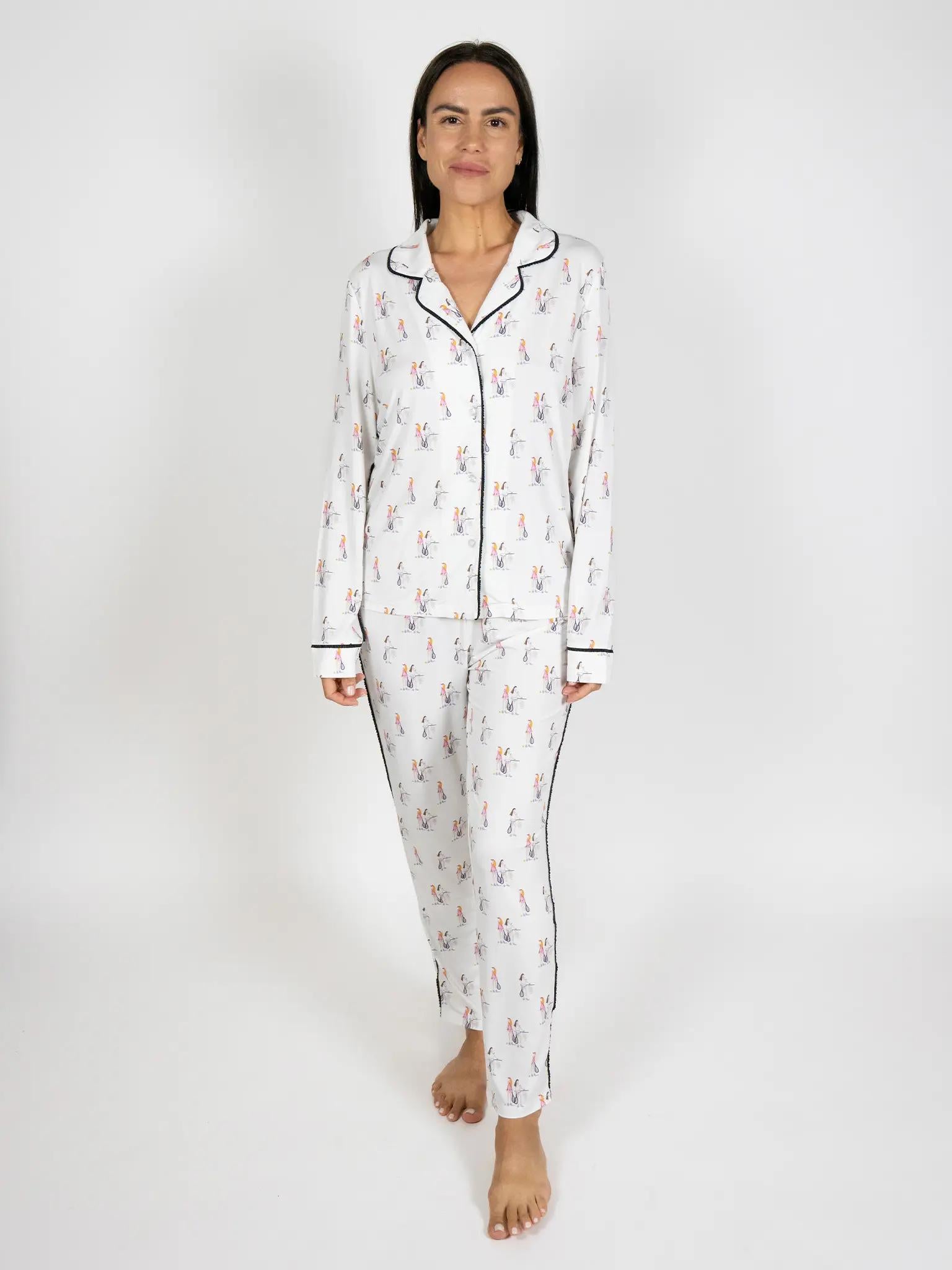 Jolene long printed pajama set
