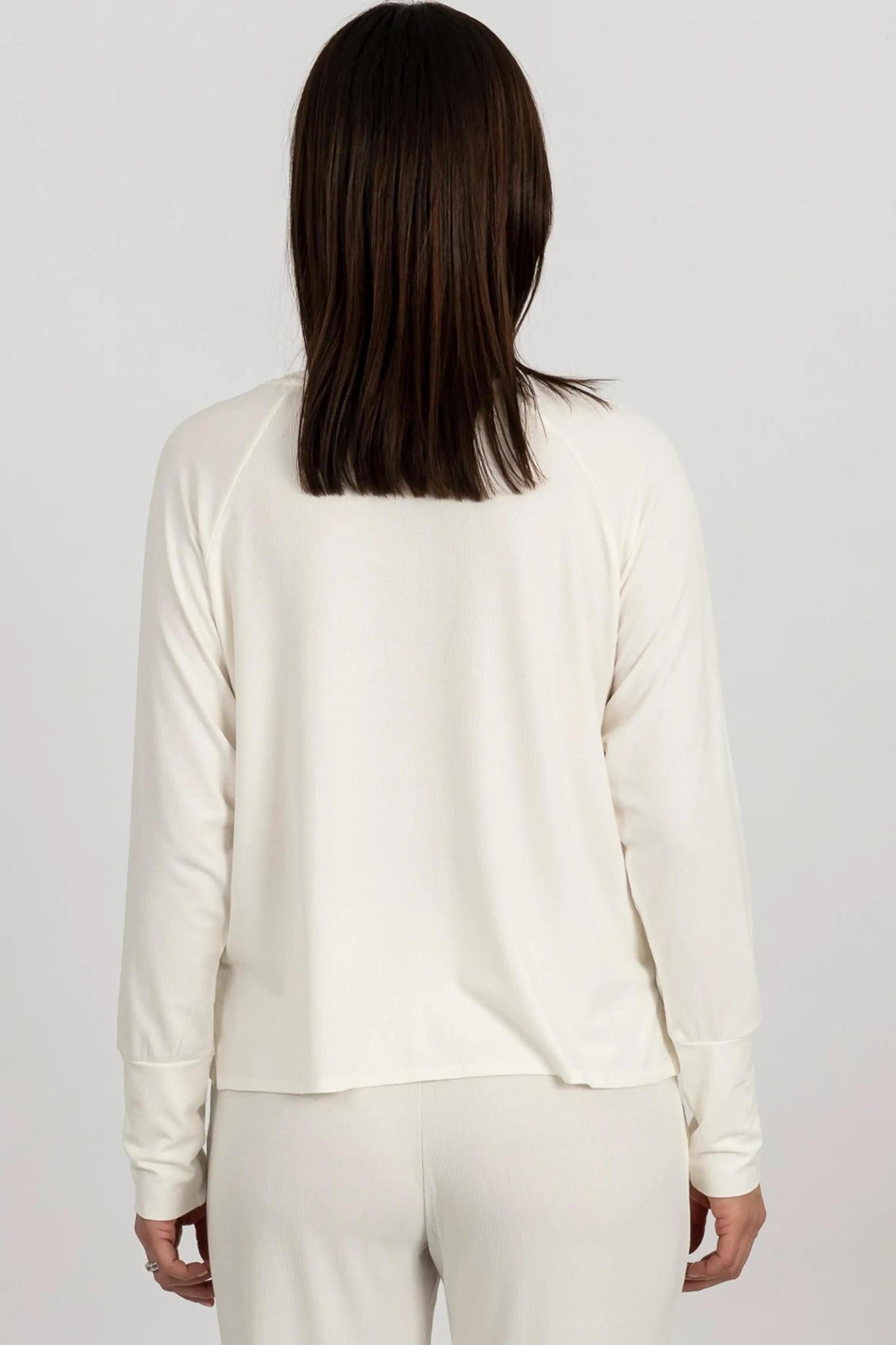 Ribbed long sleeve top
