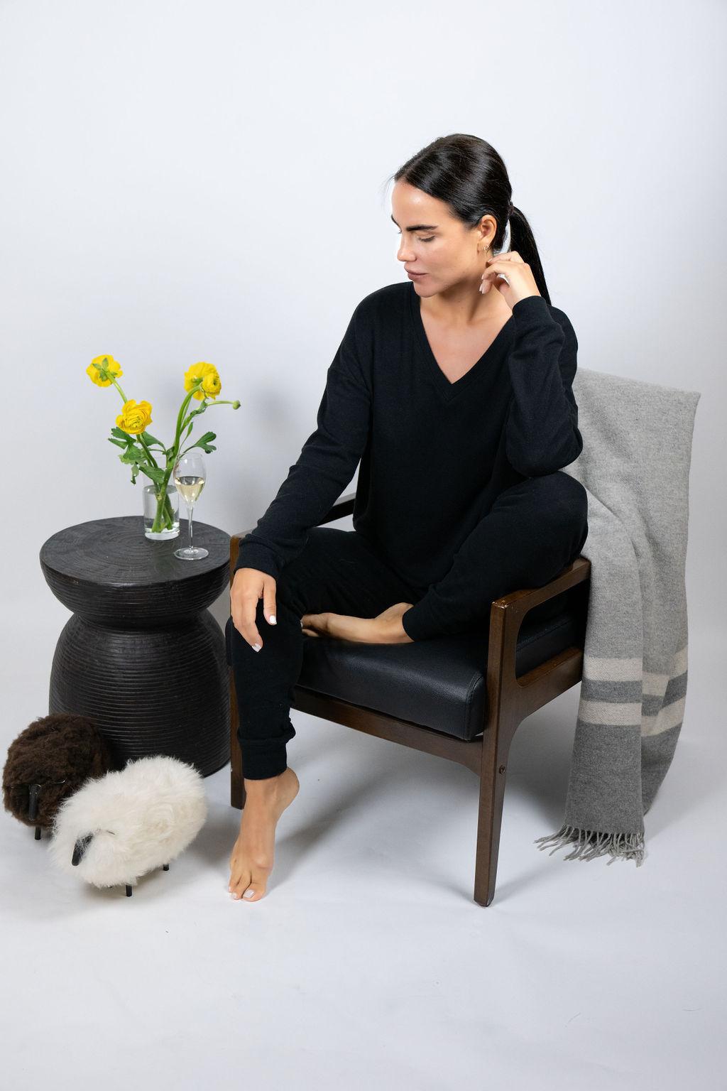 Cozy V-neck top