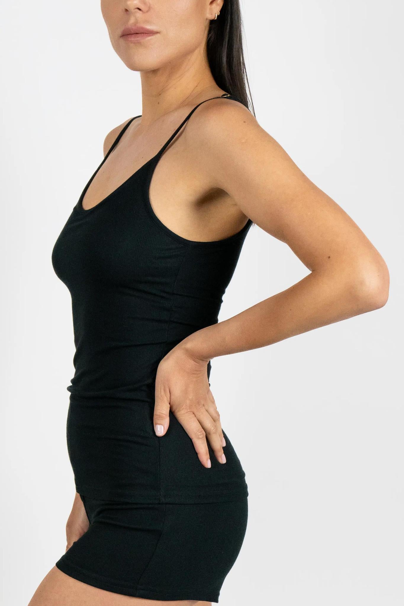 Ribbed Cami Short Set
