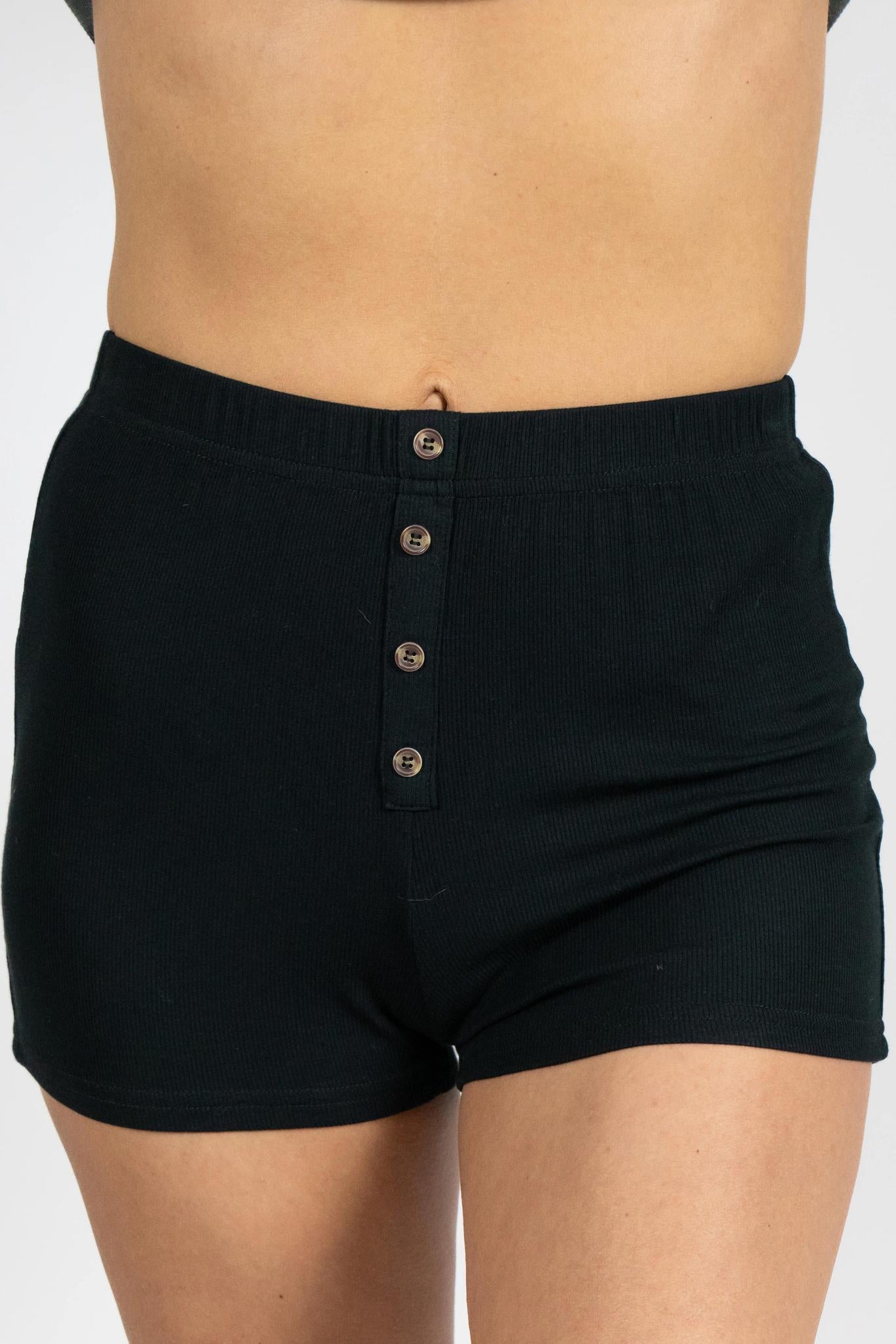 Ribbed shorts