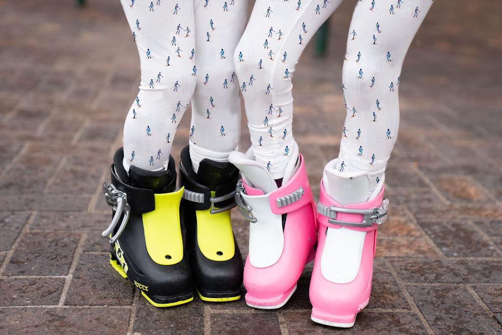 Kids Jammies Skier Print