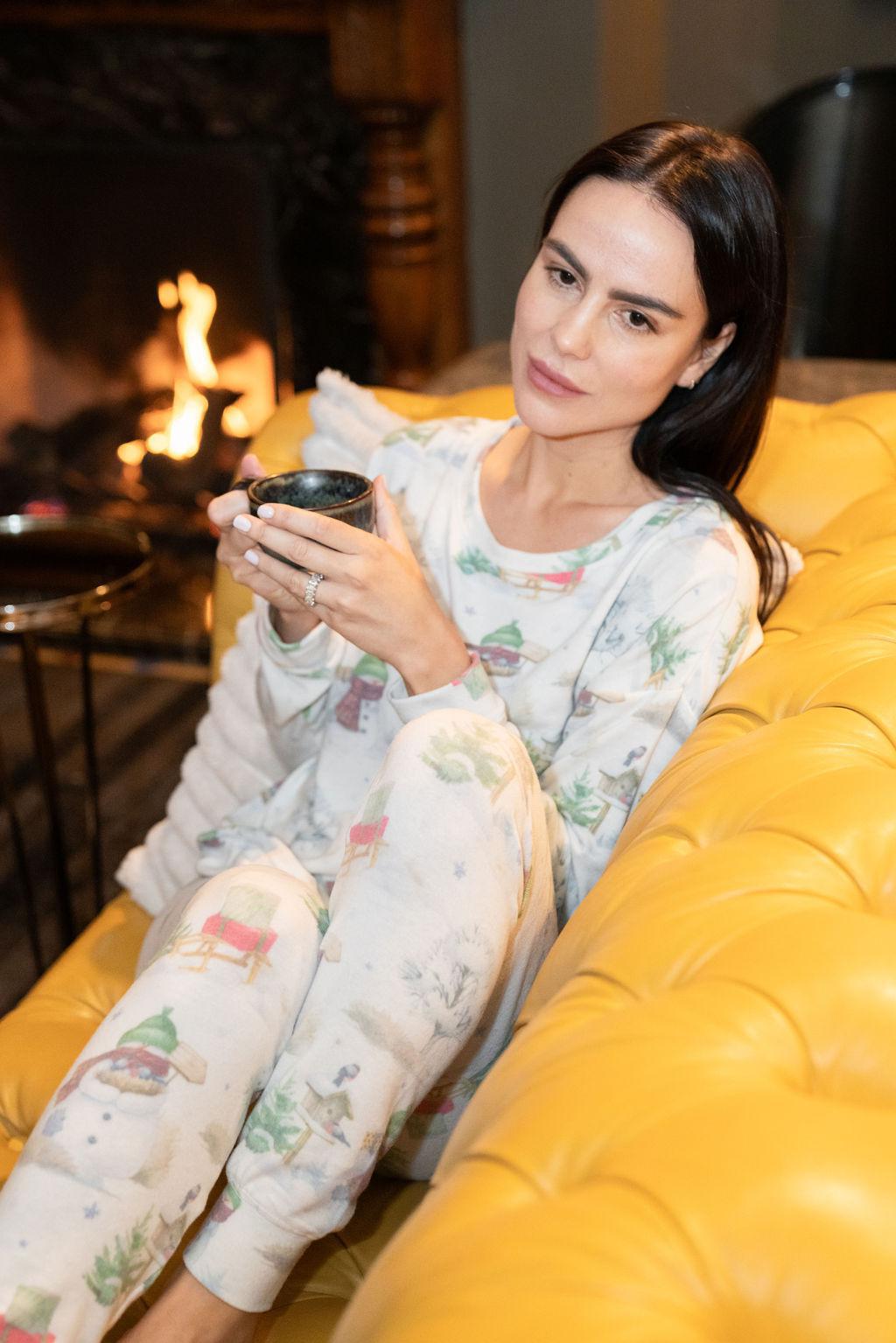 Cozy printed pajama set