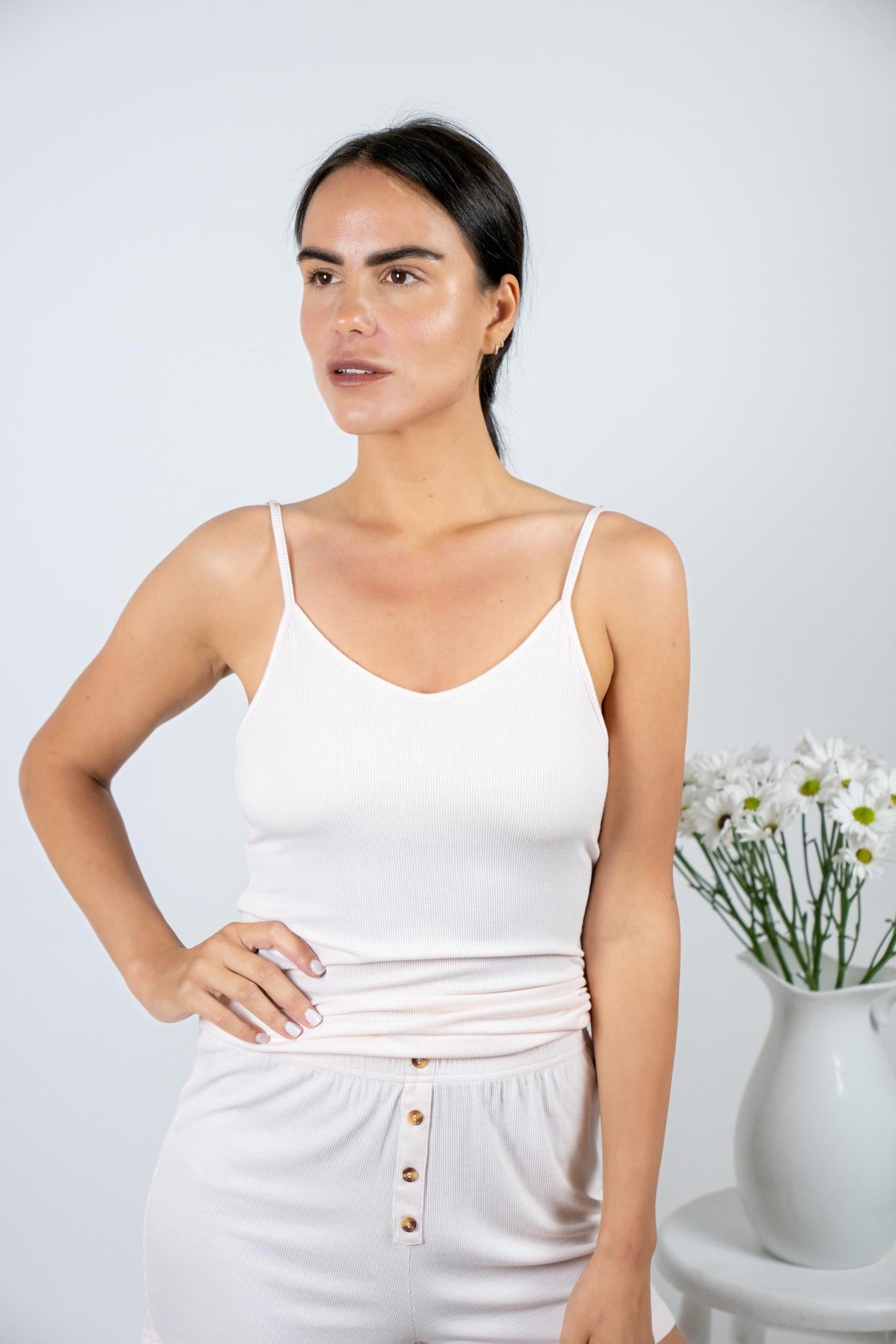 Ribbed Cami Short Set