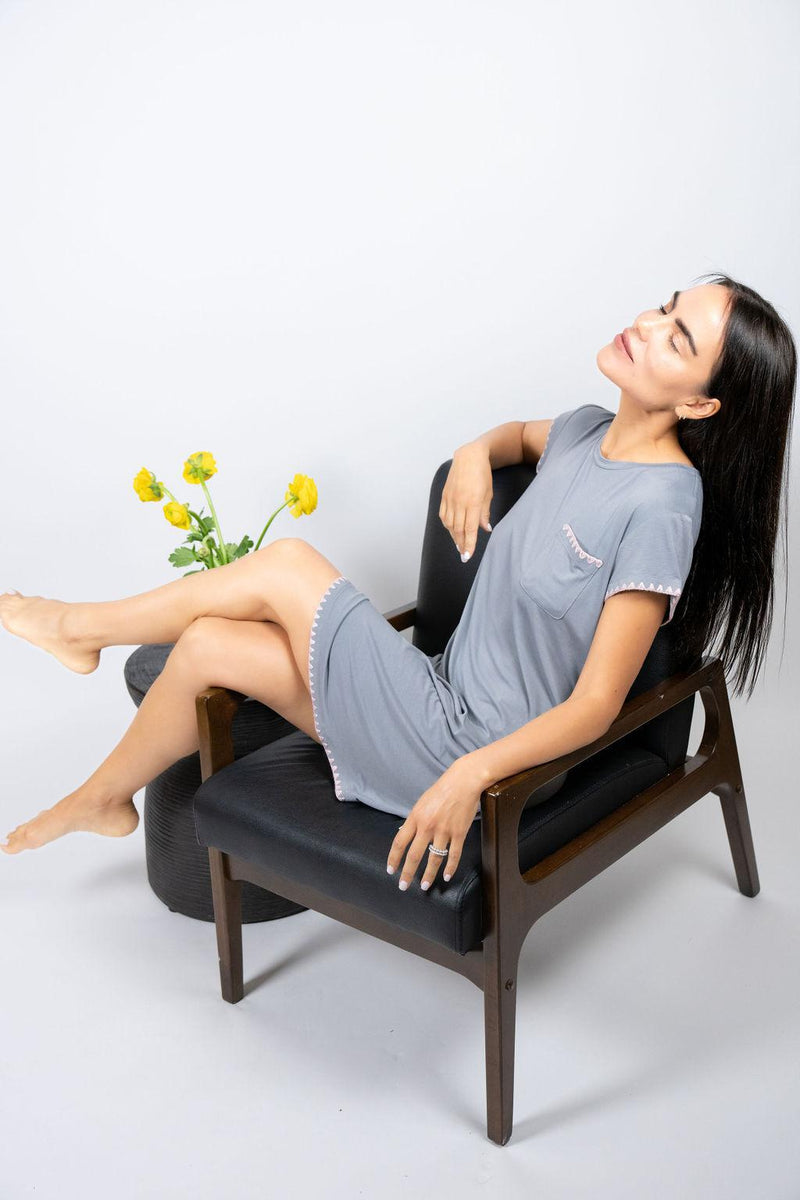 Cute Stitching Dress in Night Owl XL / Night Owl / CSDRESS
