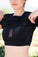 Close-up of the built-in shelf bra
