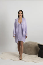 Lacy chemise in lavender