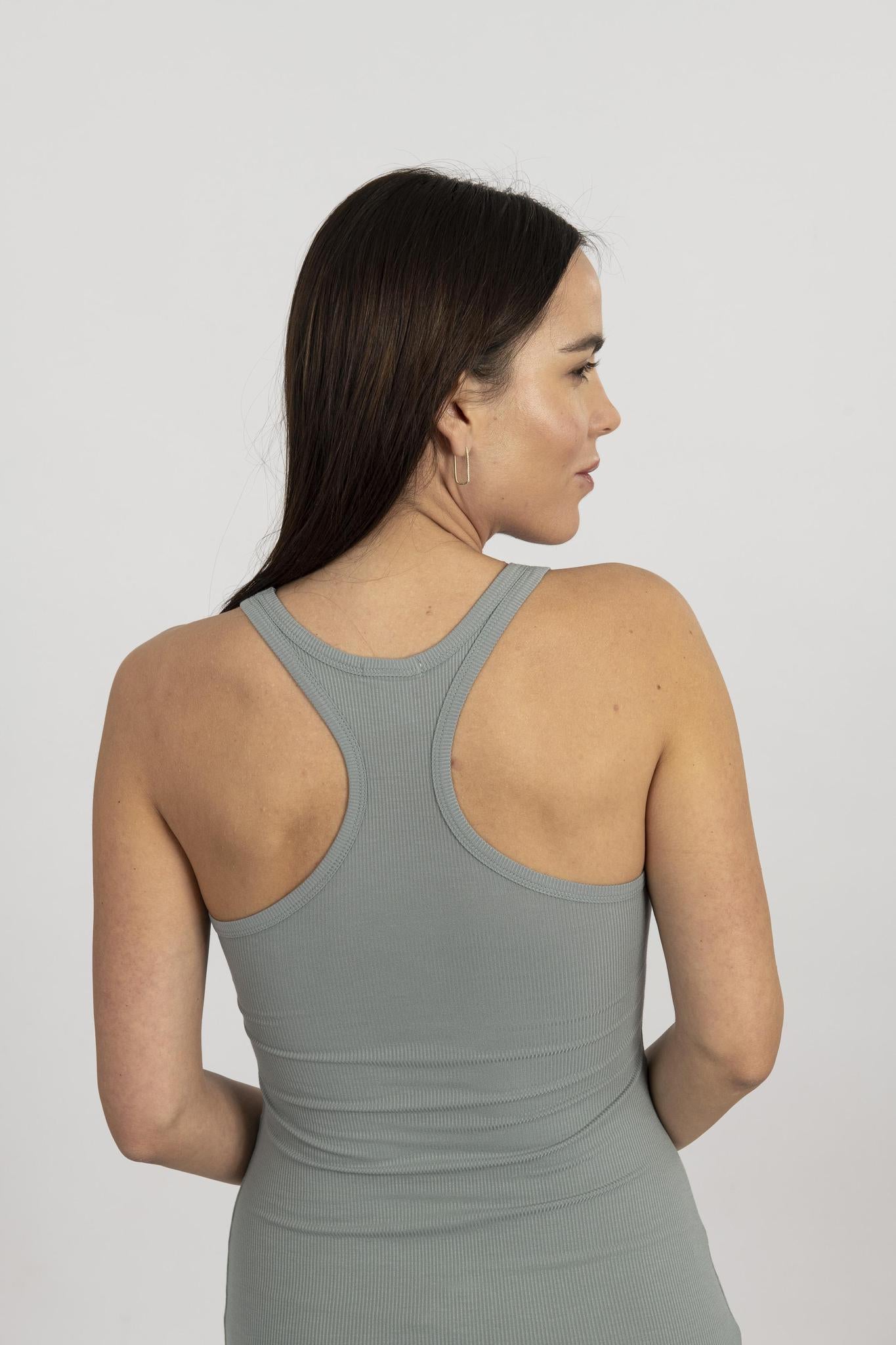 Ribbed tank dress