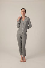 Jolene long pajama set in grey