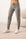 Model wearing the Cozy Banded Joggers in Heather Gray, relaxed fit, banded cuffs, and adjustable drawstring waist.