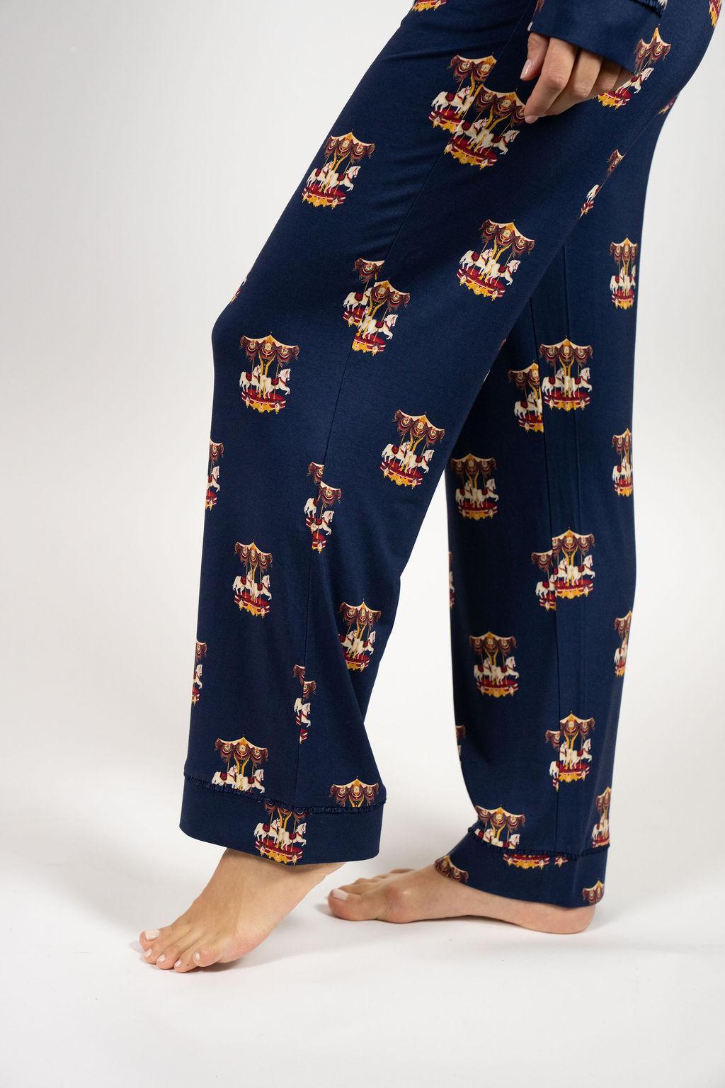 Grace long printed pajama set