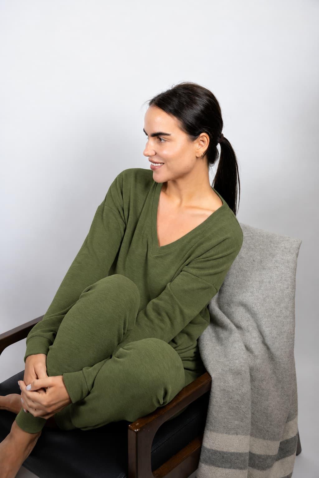 Cozy V-neck top