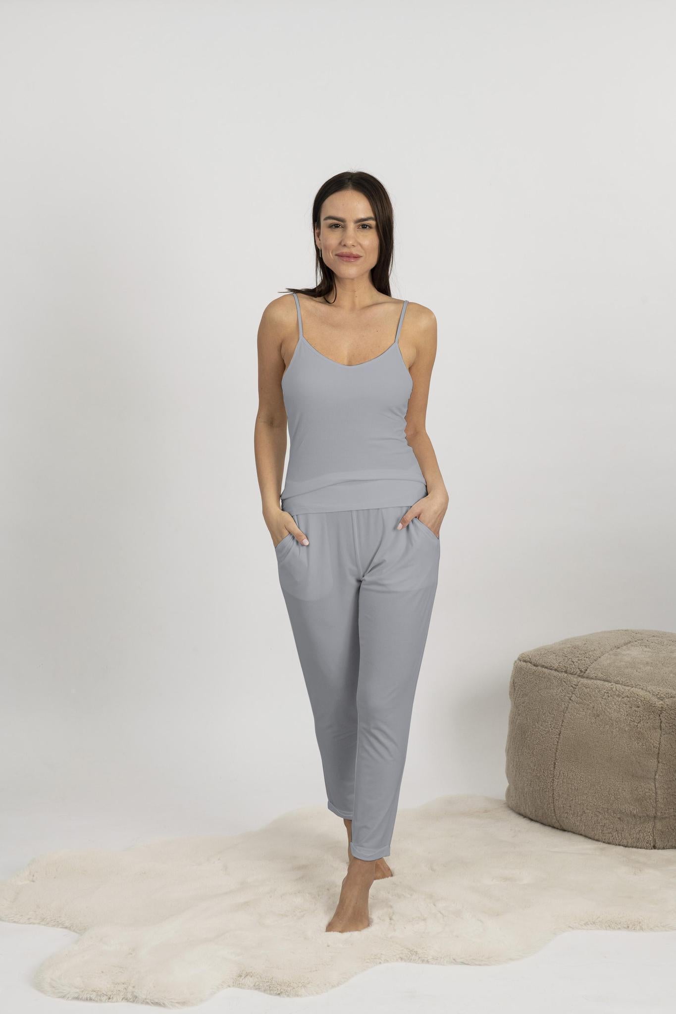 Ribbed Cami Pant Set