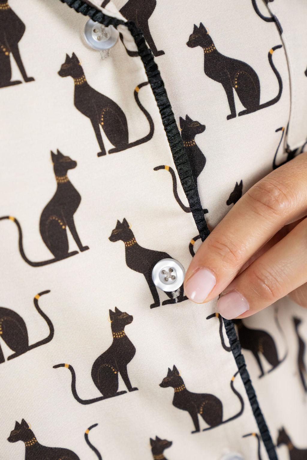 Grace printed long pajama set