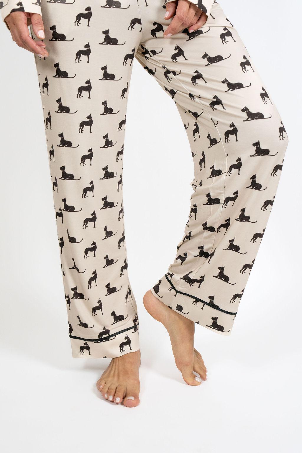 Grace printed long pajama set
