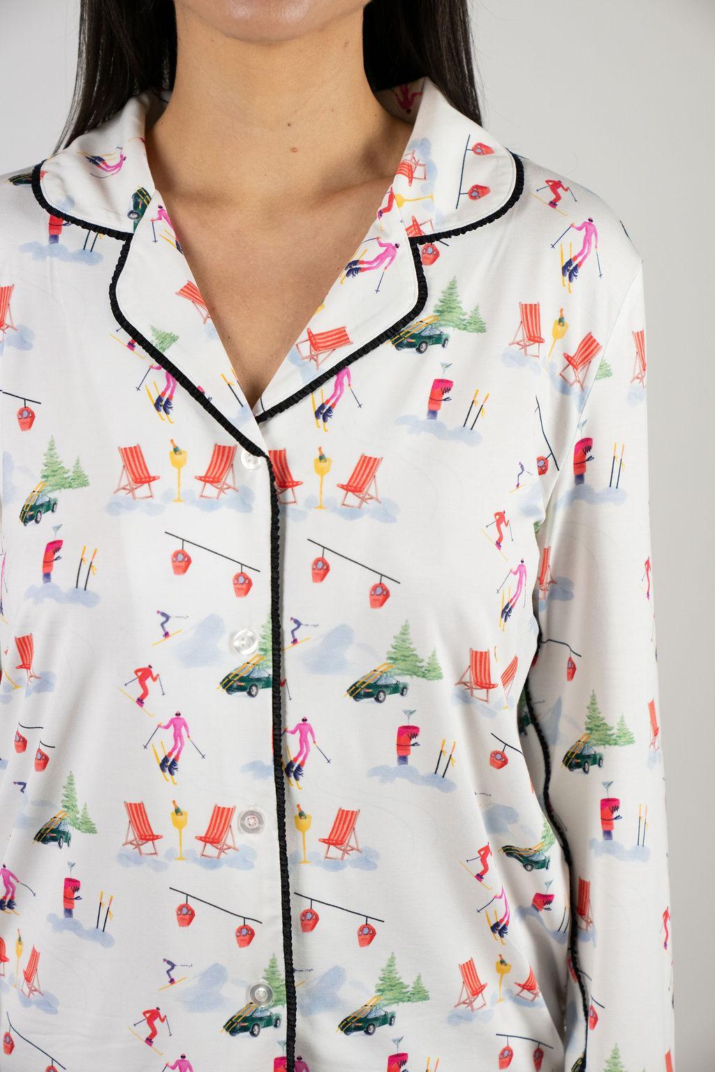 Jolene long printed pajama set