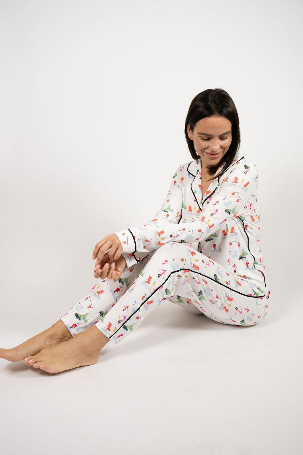Jolene long printed pajama set