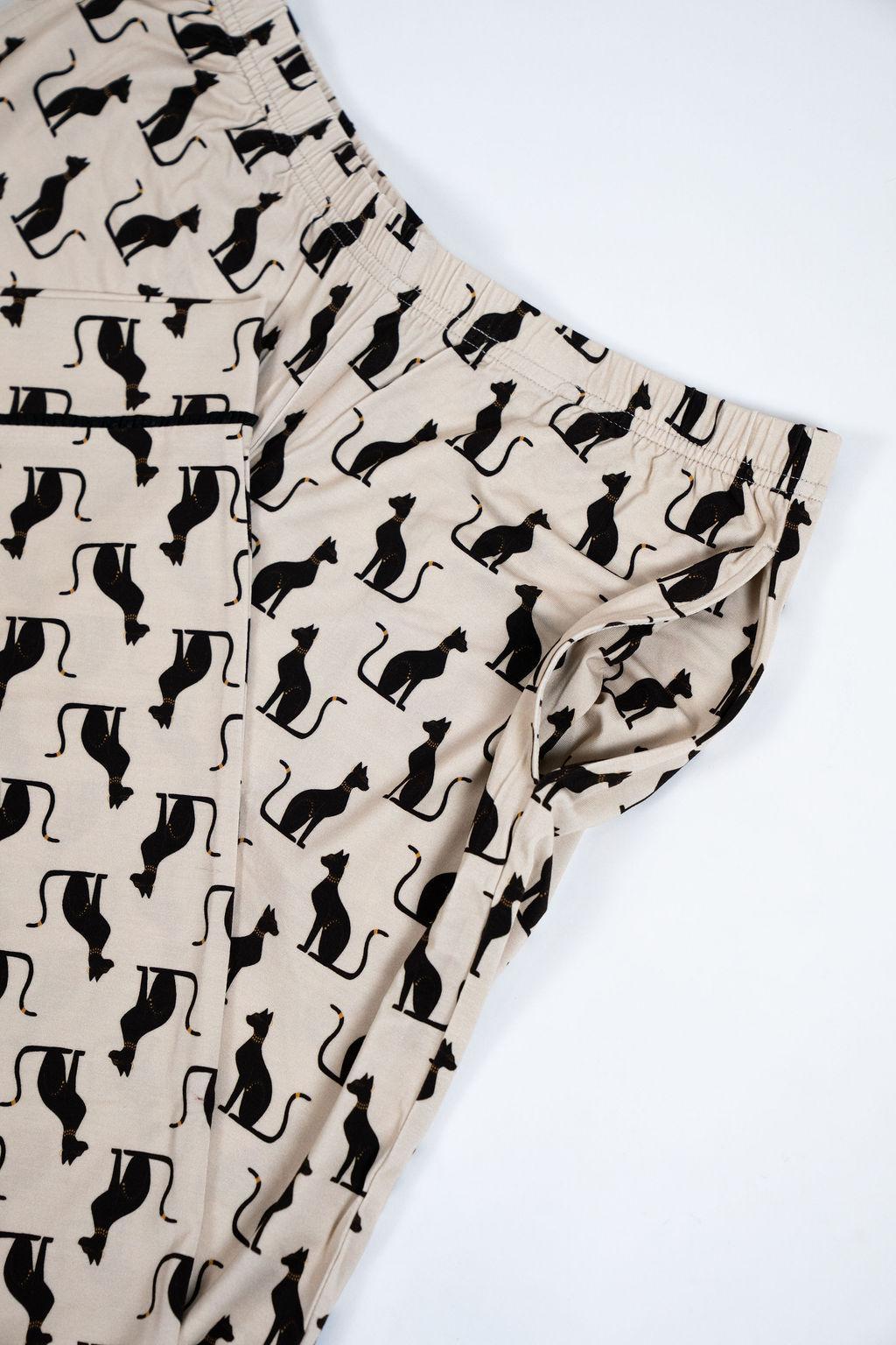 Grace printed long pajama set