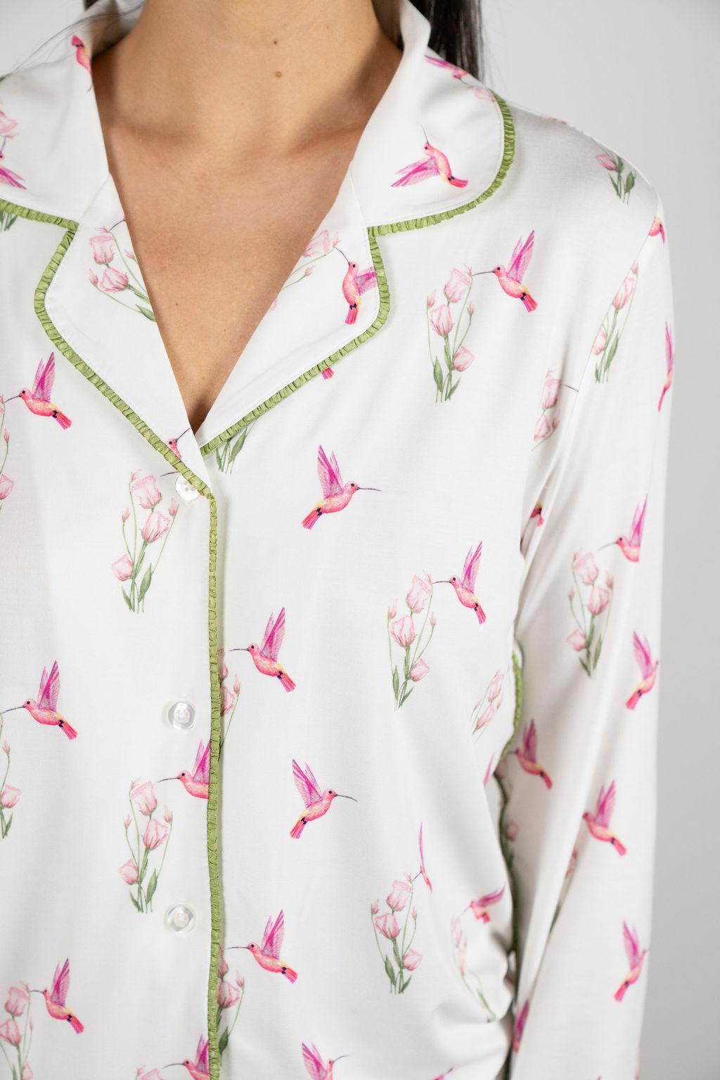 Jolene long printed pajama set