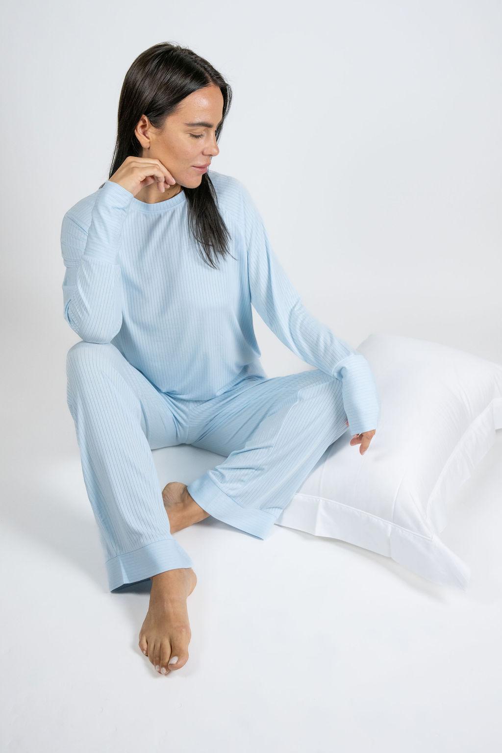 Cannes pinstripe long set