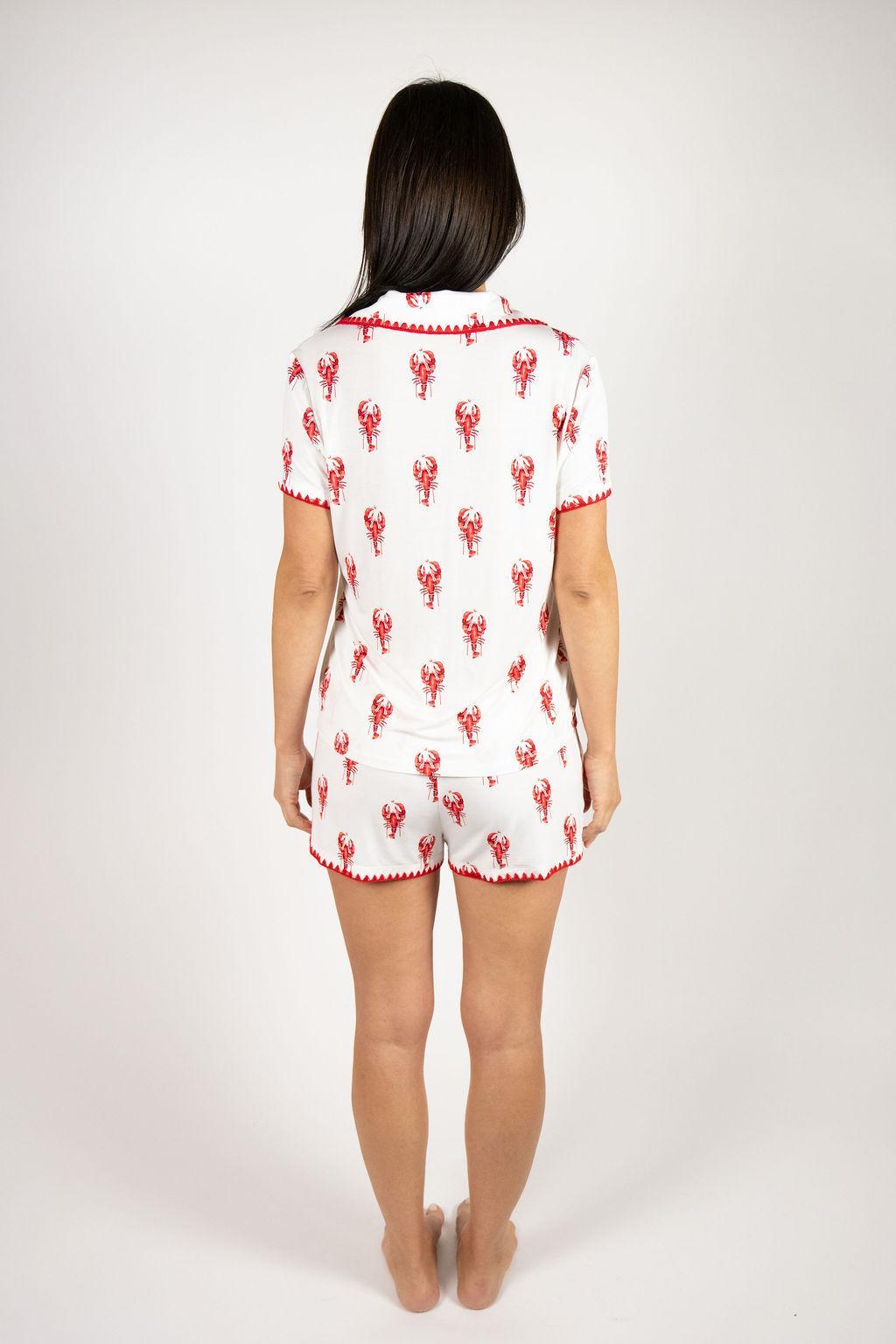 Cute stitching short pajama set