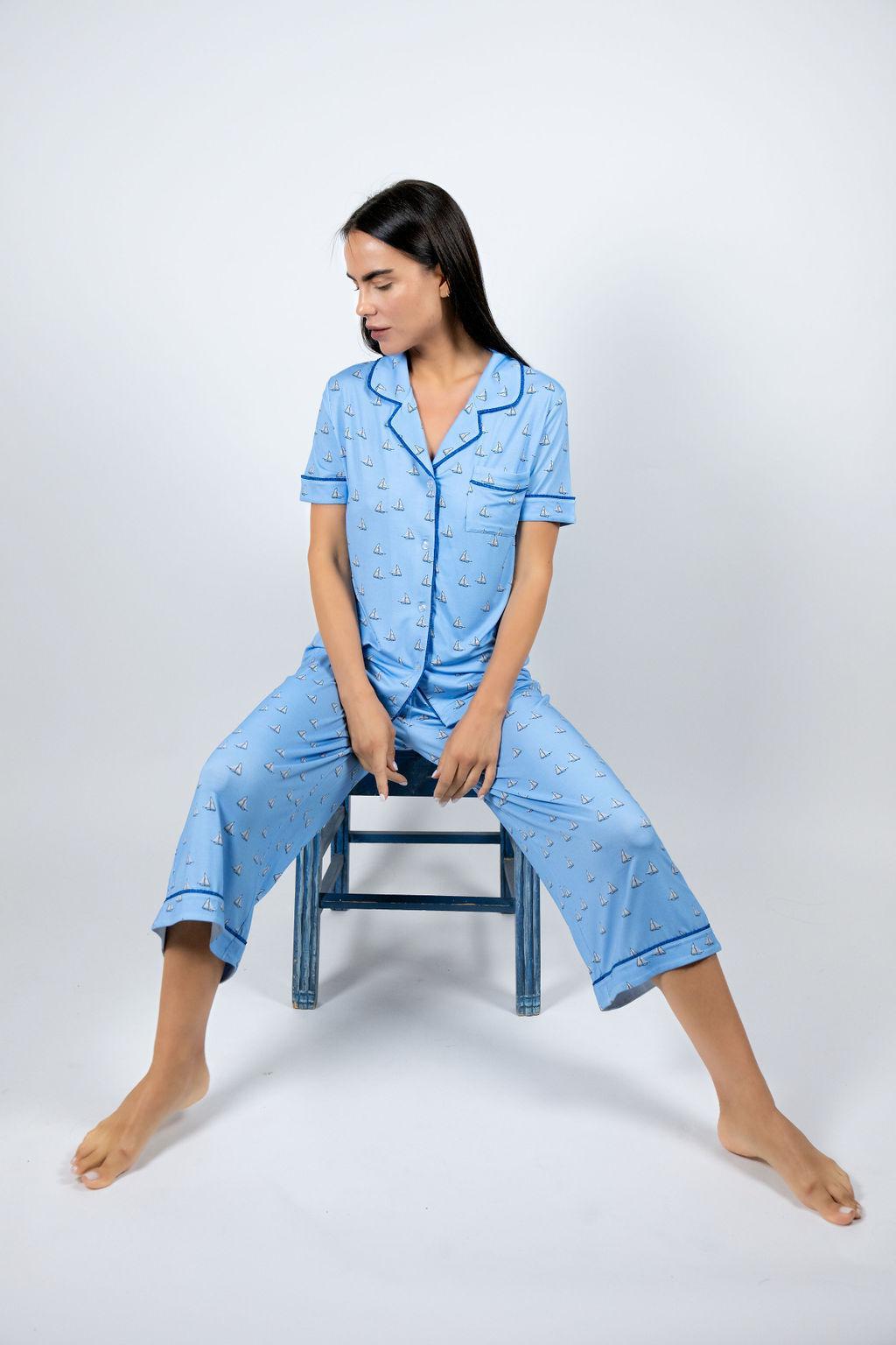 Jolene cropped pajama set