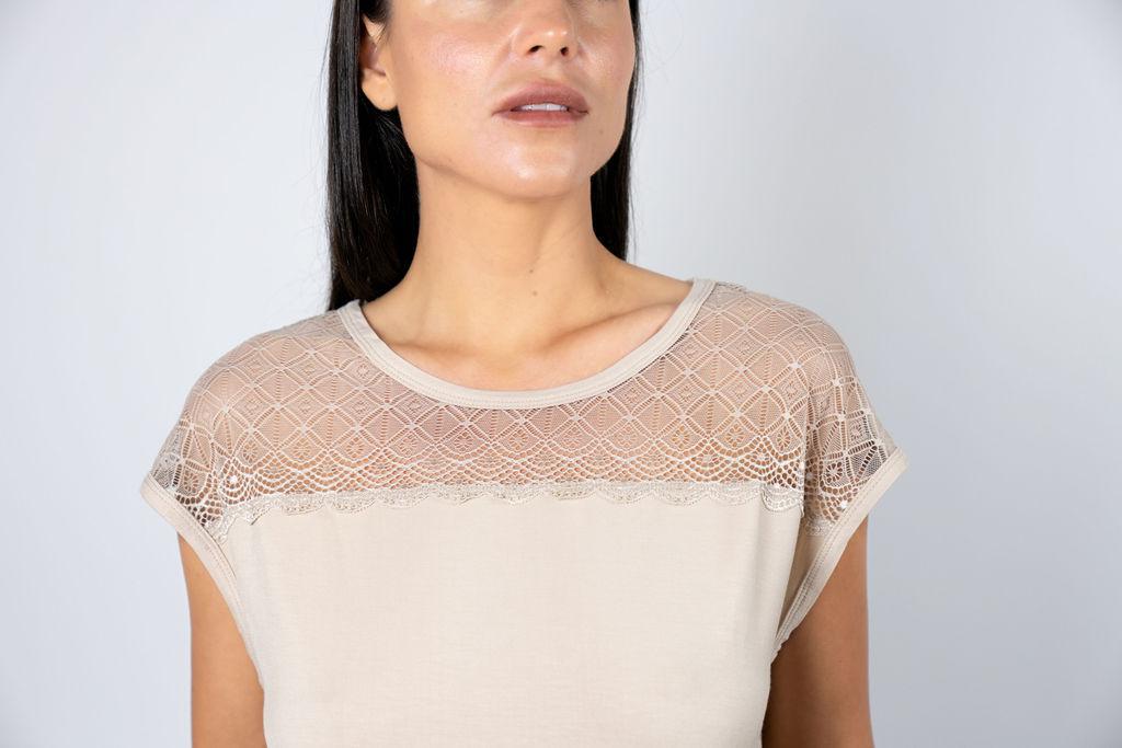 Nora t-shirt dress in doeskin