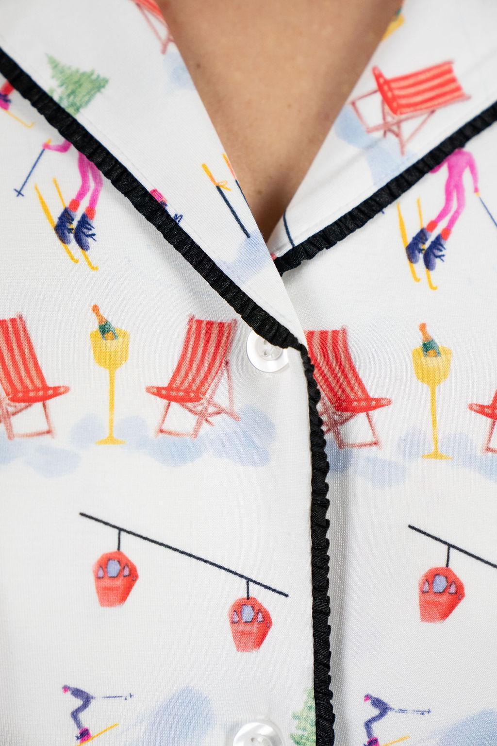 Jolene long printed pajama set