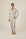 Model wearing Aspen Dream Bears Pajama Set with long sleeve button-down top and ankle-length pull-on pants