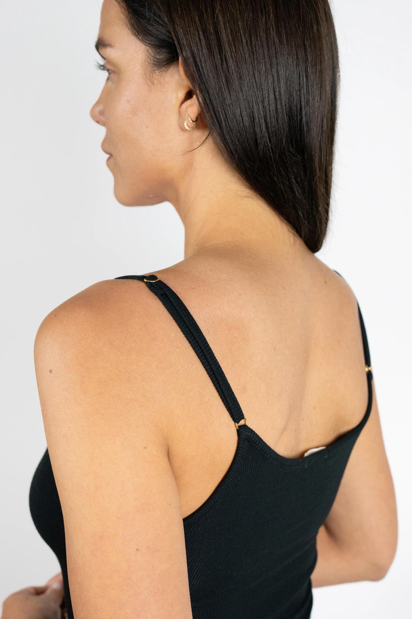 Ribbed camisole with shelf bra