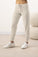 Model wearing Cozy Banded Joggers in Cashmere with relaxed fit and drawstring waist.