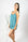 Model wearing Cute Stitching Cami Short Set in Antigua with teal whipstitch details and adjustable cami straps