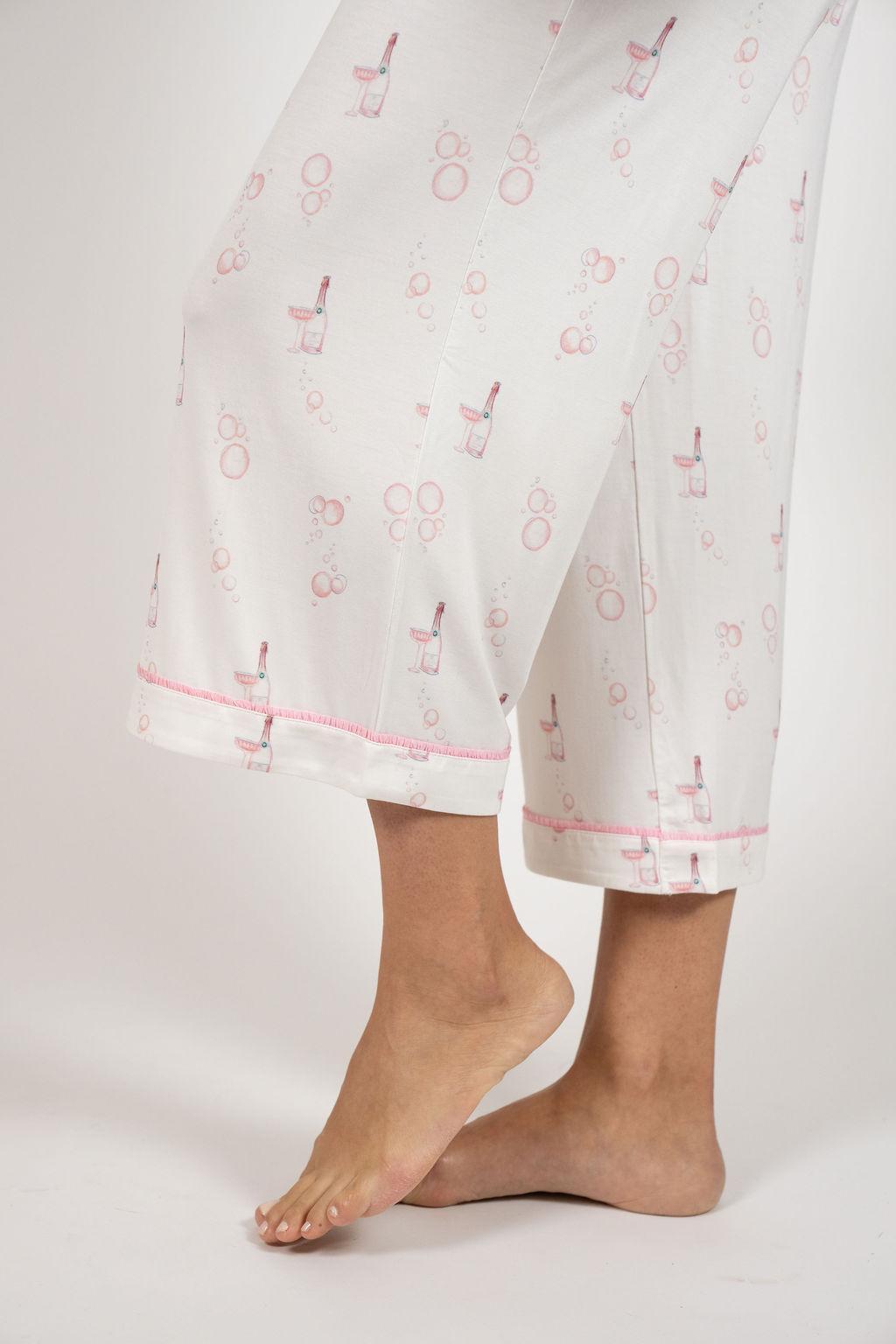 Jolene cropped printed pajama set