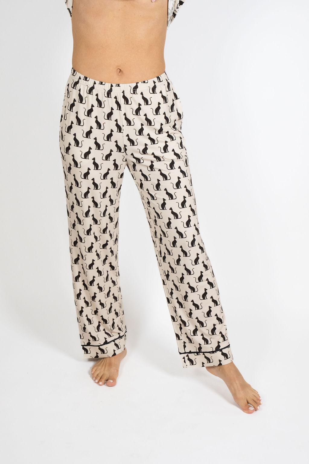 Grace printed long pajama set