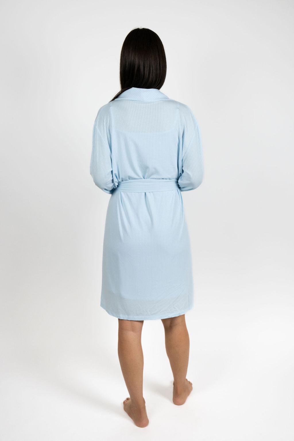 Cannes pinstripe robe