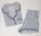 Flat lay of the Jolene Short Pajama Set with blue coral print and piped short-sleeve top and shorts
