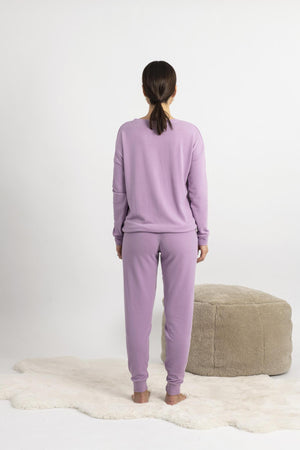 Hello from Vail long Pajama in lavender