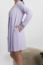 Raine short robe in lavender
